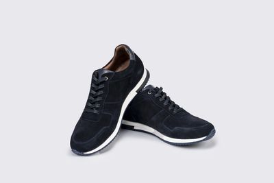 OLIVER SUEDE TRAINER NAVY 21054