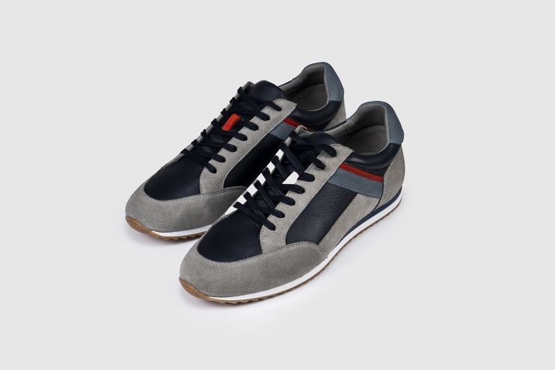 SWIFT PANELLED TRAINER NAVY/ORANGE 21063