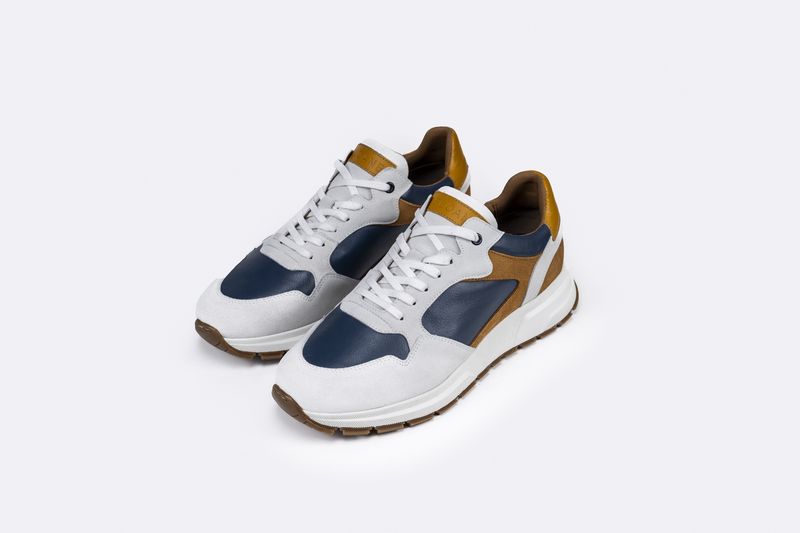 FELIX CHUNKY TRAINER MUSTARD/BLUE 21061