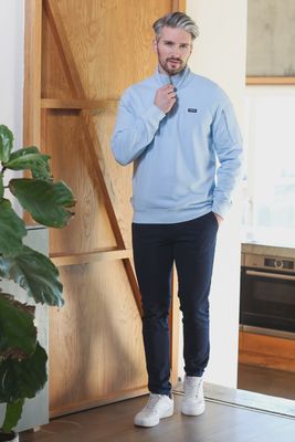 KR8 18685 JULIEN 1/2 ZIP SKY BLUE