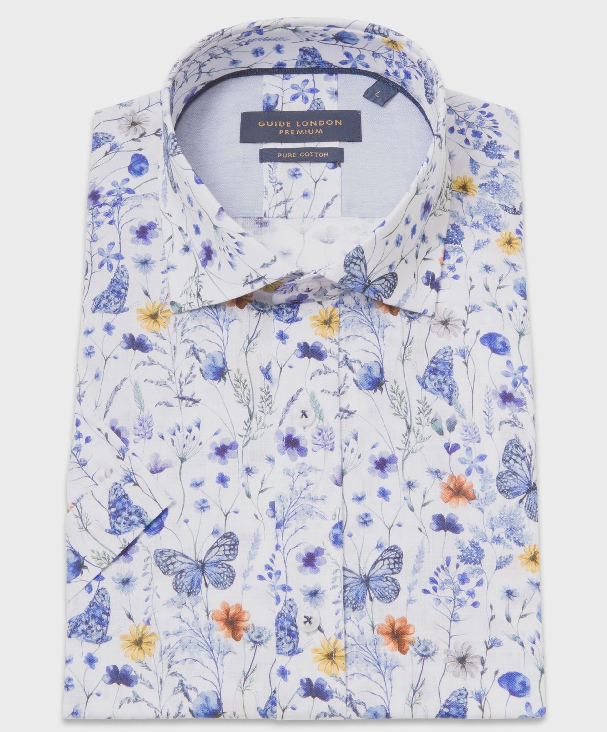 GUIDE S/S SHIRT HS2825 WHITE/BLUE