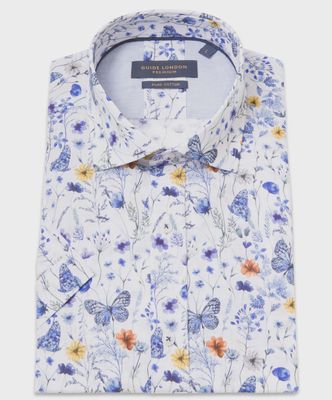 GUIDE S/S SHIRT HS2825 WHITE/BLUE