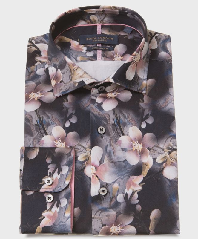 GUIDE L/S SHIRT LS77120 BLACK MULTI