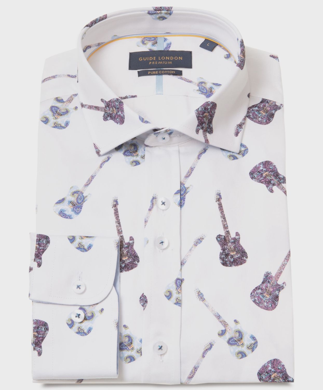GUIDE L/S SHIRT LS77158 WHITE MULTI