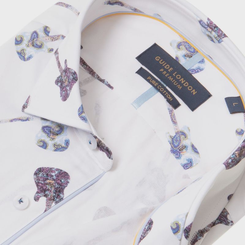 GUIDE L/S SHIRT LS77158 WHITE MULTI
