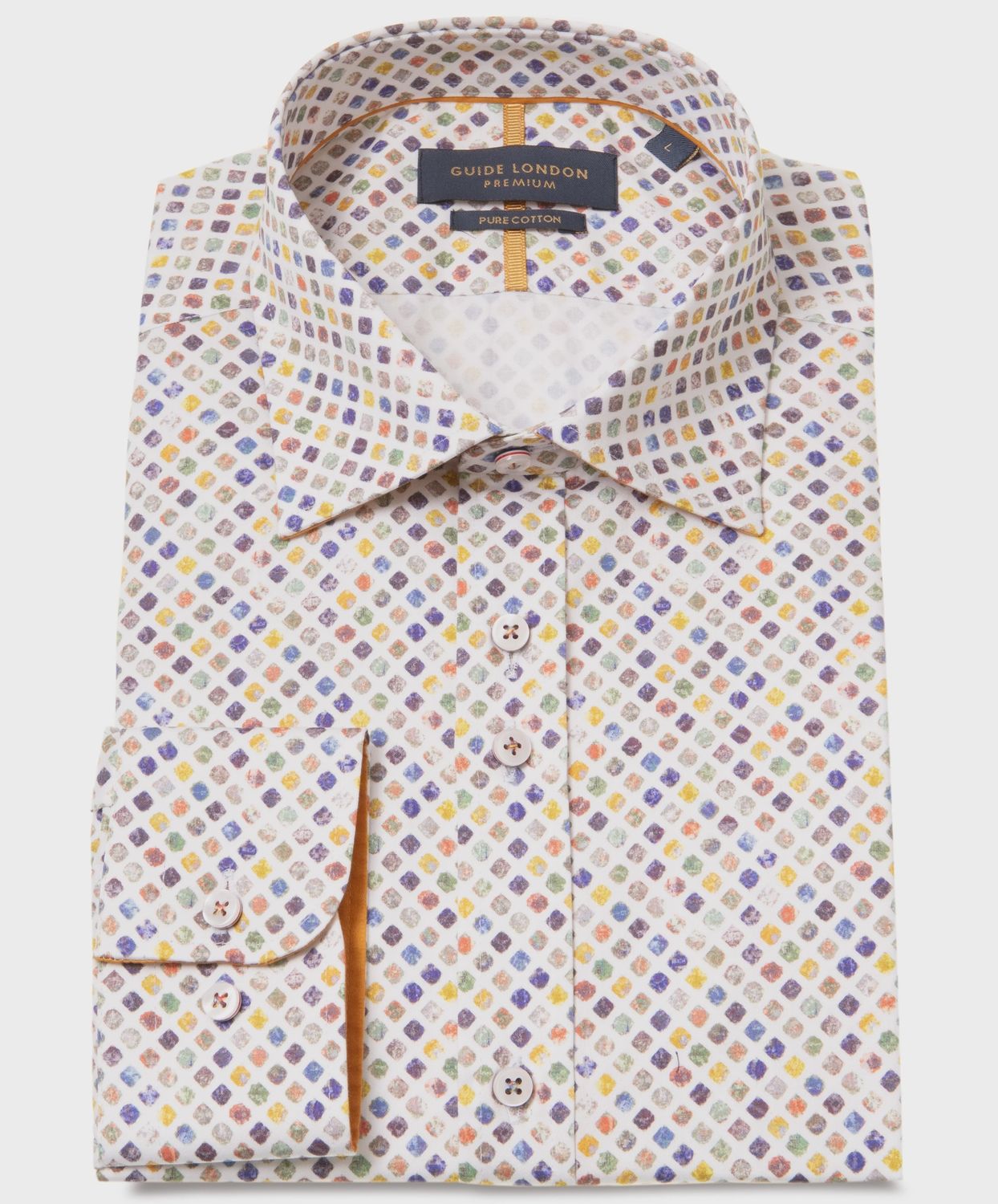 GUIDE L/S SHIRT LS77111 WHITE MULTI