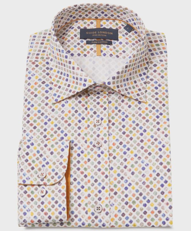 GUIDE L/S SHIRT LS77111 WHITE MULTI