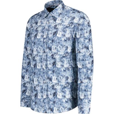 GUIDE L/S SHIRT LS77163 BLUE/ WHITE