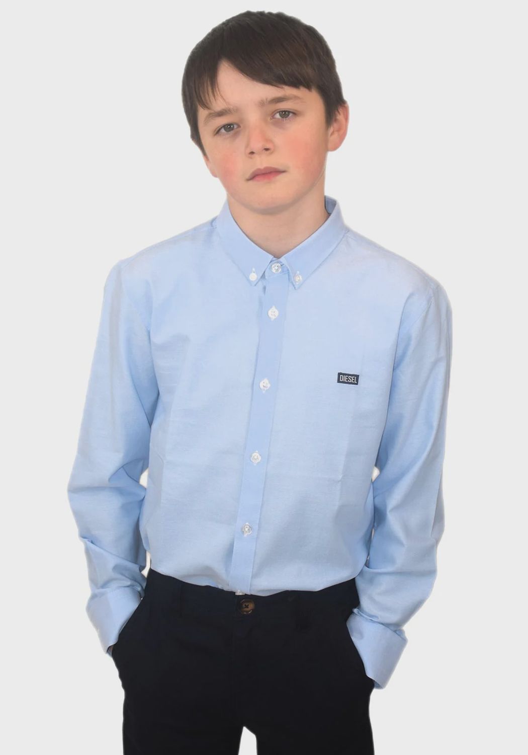 KEANE OXFORD SHIRT KIDS SKY BLUE DKB 983685
