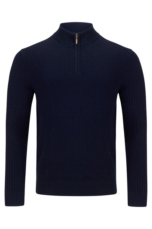 BENETTI ELLIS 1/4 ZIP NAVY