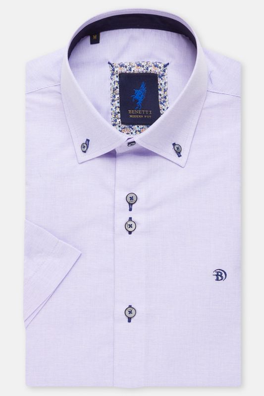 BENETTI MENS S/S SHIRT MARTIN MODERN FIT LILAC