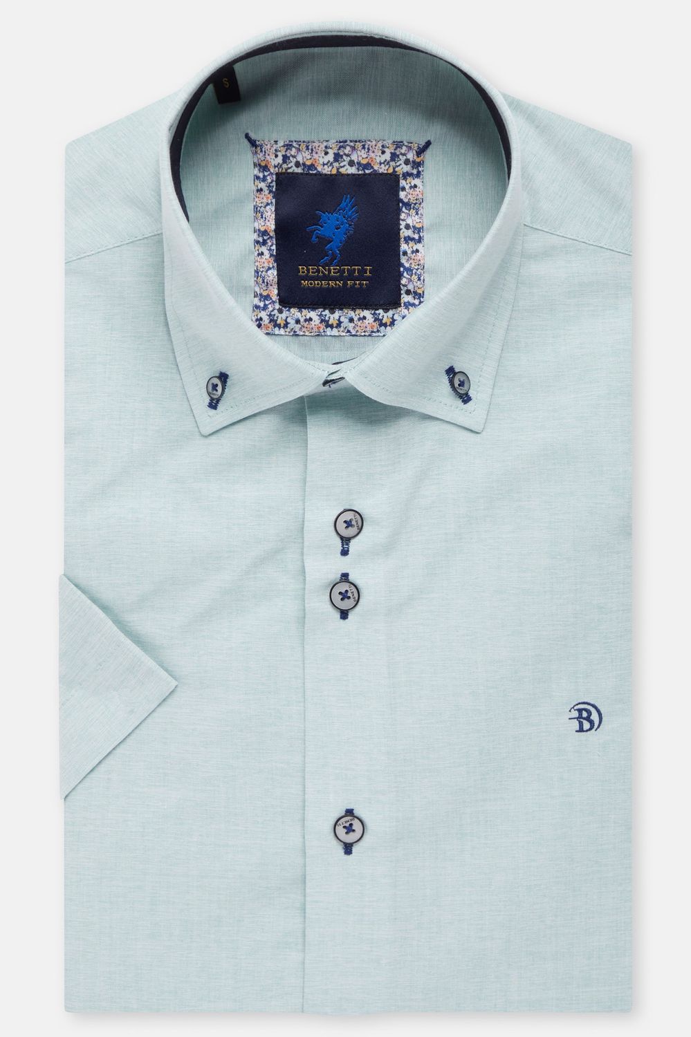 BENETTI MENS S/S SHIRT MARTIN MODERN FIT MINT