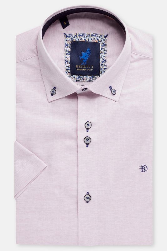 BENETTI MENS S/S SHIRT MARTIN MODERN FIT PINK