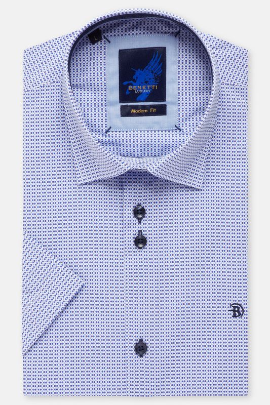 BENETTI MENS S/S SHIRT DALLAS NAVY