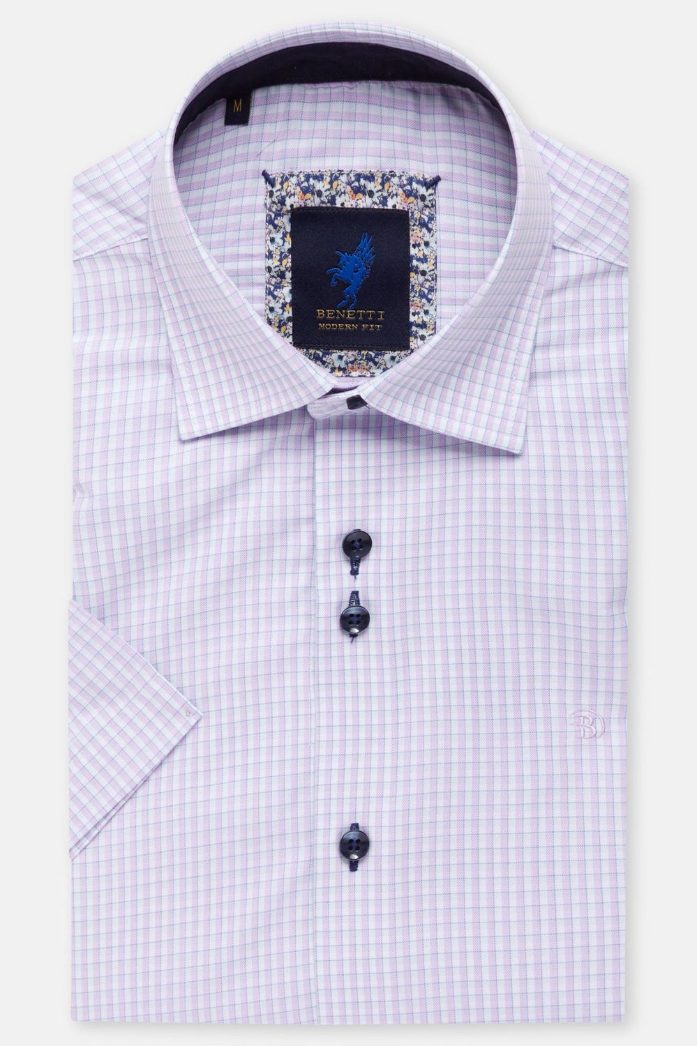 BENETTI MENS S/S SHIRT BEVERLY MODERNFIT PINK