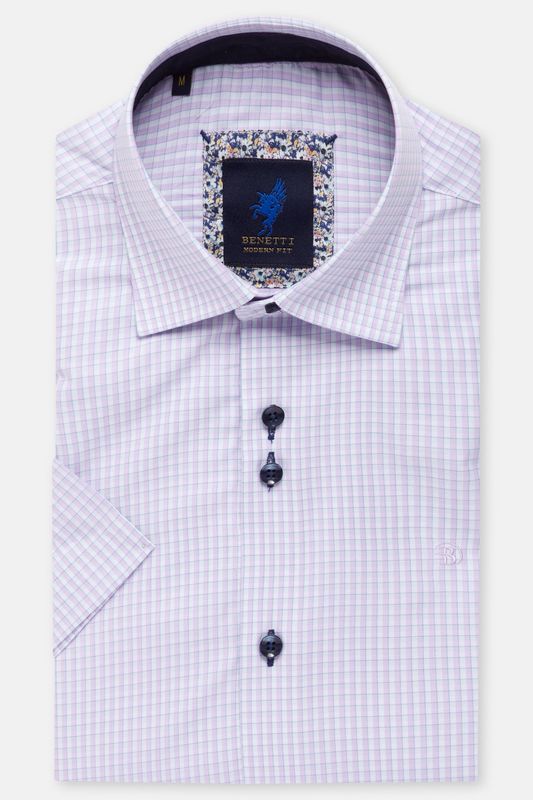 BENETTI MENS S/S SHIRT BEVERLY MODERNFIT PINK