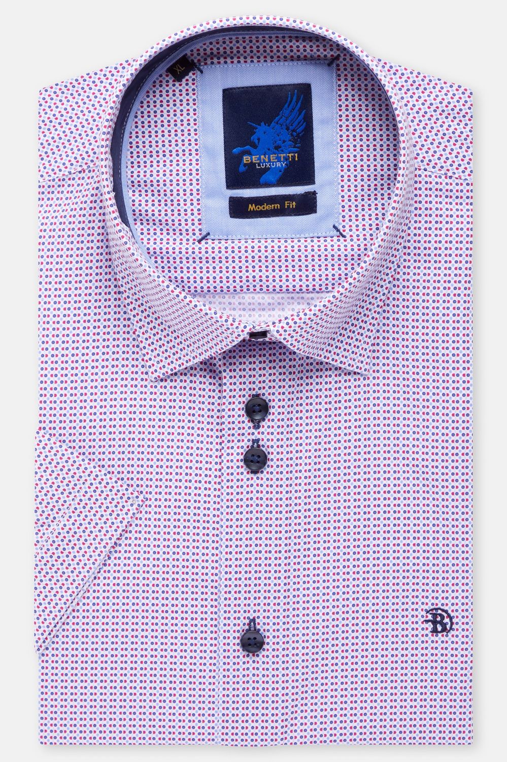 BENETTI MENS S/S SHIRT DALLAS RED
