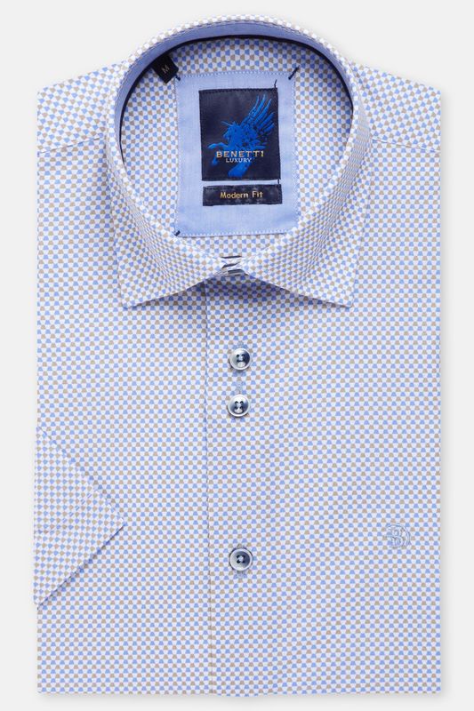 BENETTI MENS S/S SHIRT DIEGO STONE