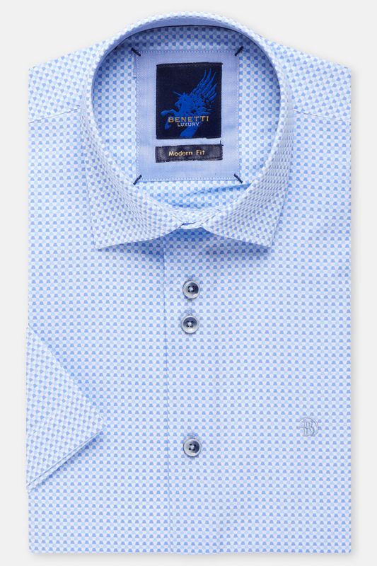 BENETTI MENS S/S SHIRT DIEGO SKY
