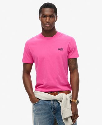 SUPERDRY ESSENTIAL LOGO EMB TEE ECHO PINK M1011245A