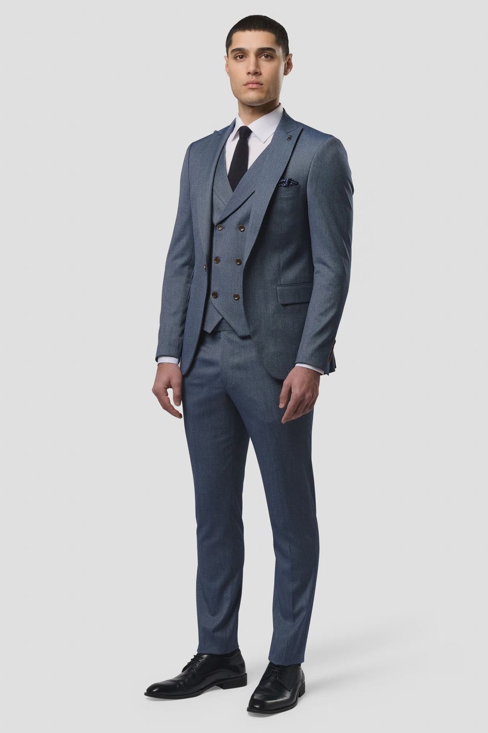 TRAVIS 3PC SUIT CIAN BLUE