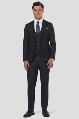 HAAS TAILORED 3PC  SUIT CHOCOLATE