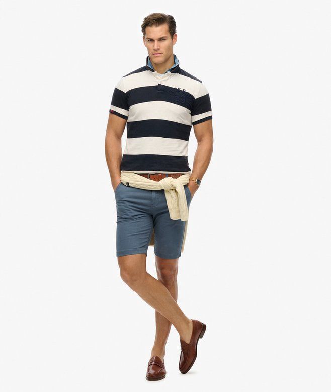 SUPERDRY VINTAGE INTERNATIONAL SHORT WASHED BLUE M7110397A