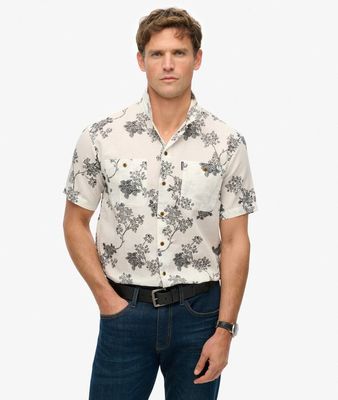 SUPERDRY S/S BEACH SHIRT YOSHINO OPTIC M4010793A