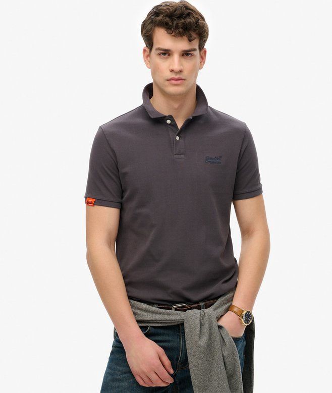 SUPERDRY VINT DESTROY POLO DESTROY GRAPHIC BLACK  M1110439A