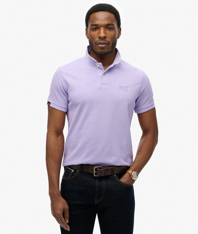 SUPERDRY VINT DESTROY POLO LIGHT LAVENDER PURPLE M1110439A