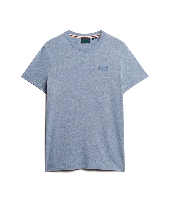 SUPERDRY ESSENTIAL LOGO EMB TEE BAY BLUE MARL M1011245A