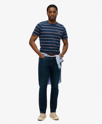 SUPERDRY ESSENTIAL STRIPE TEE  BLUE BOTTLE 90S STRIPE M1012209A