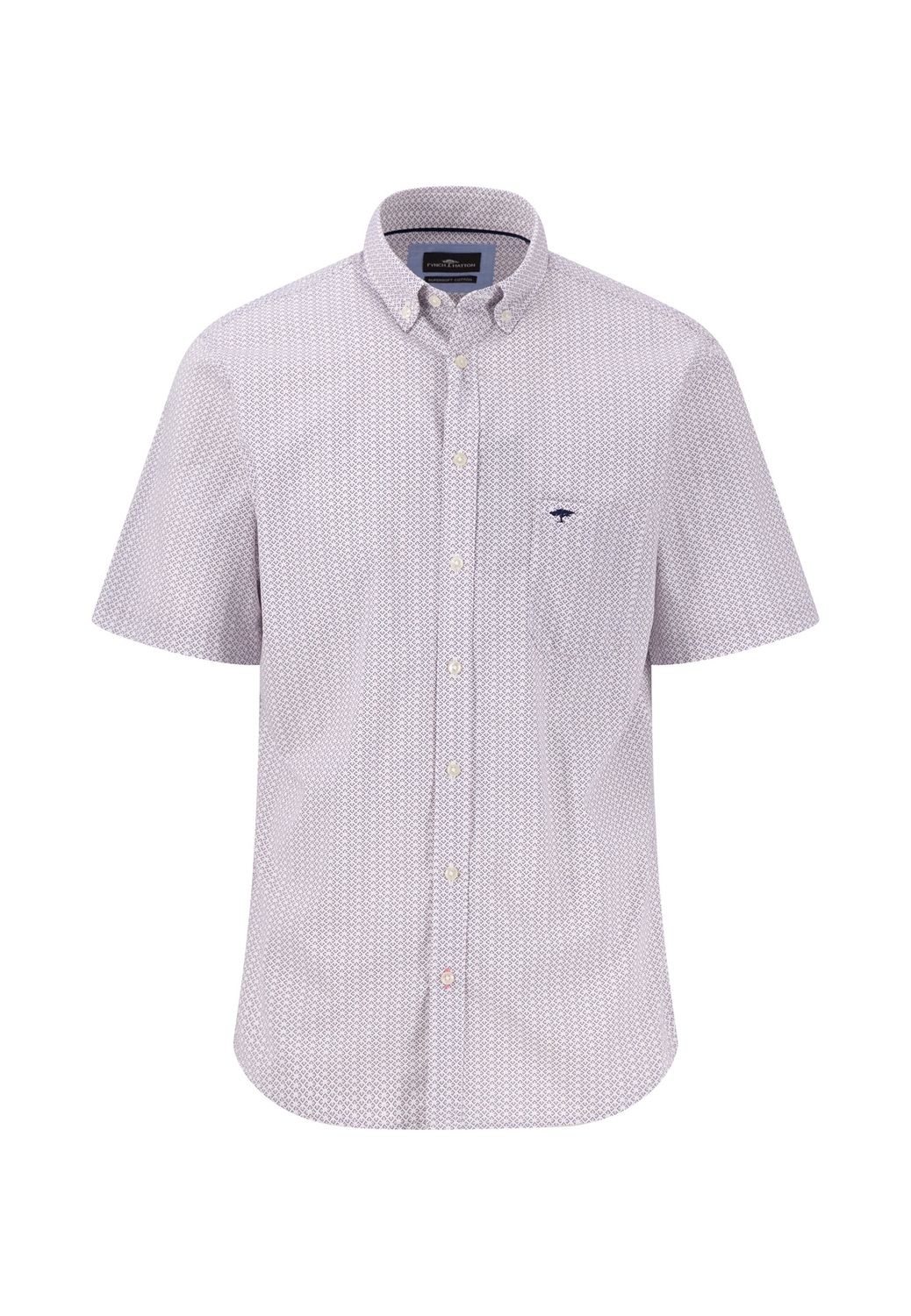 1504 6121 FYNCH HATTON SHIRT COL  461  MINIMAL POPLIN PRINT PEONY
