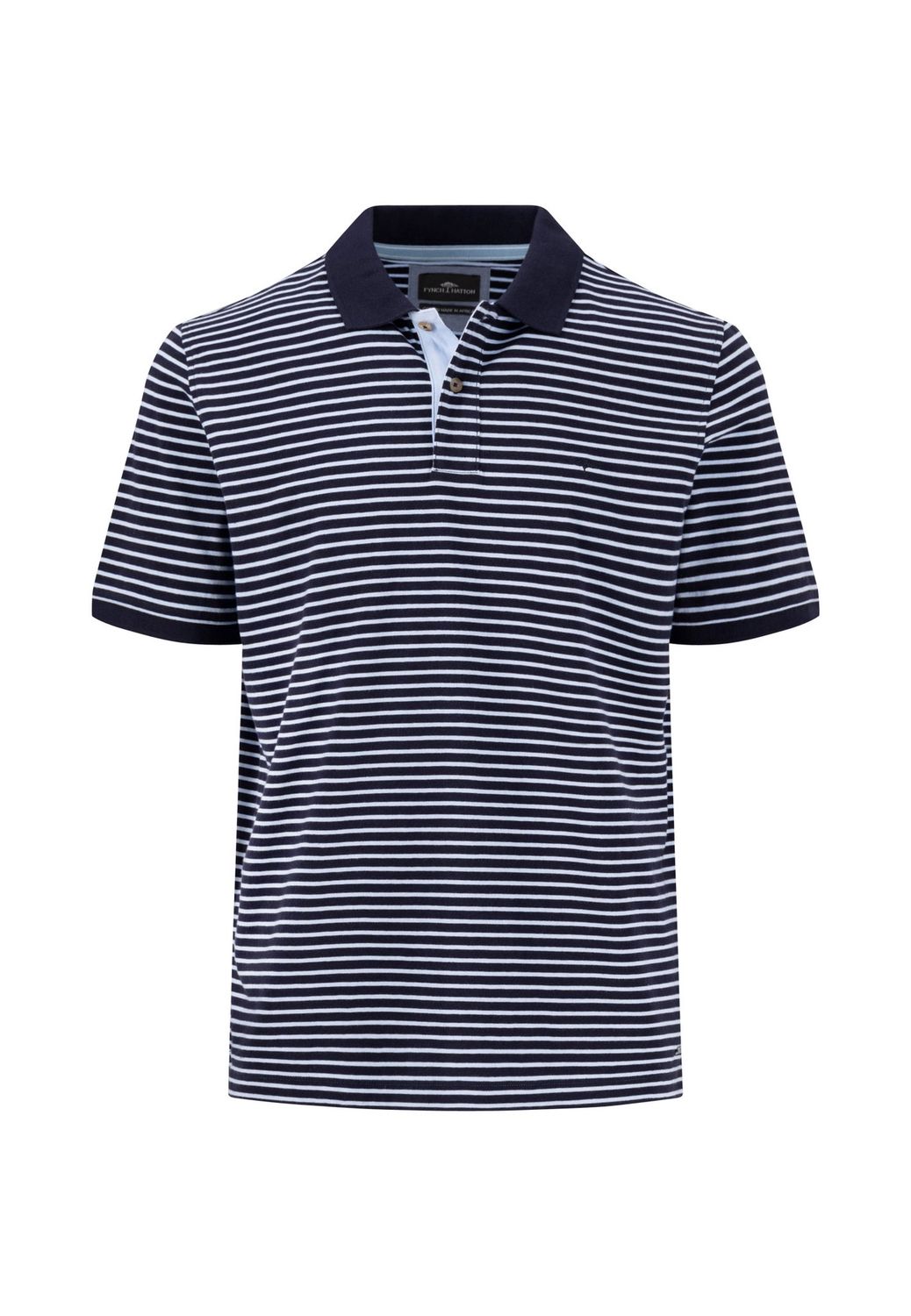 1504 4004 FYNCH HATTON POLO COL 685 STRIPED NAVY