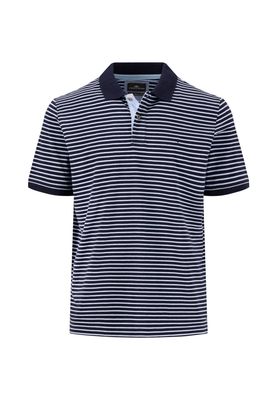 1504 4004 FYNCH HATTON POLO COL 685 STRIPED NAVY