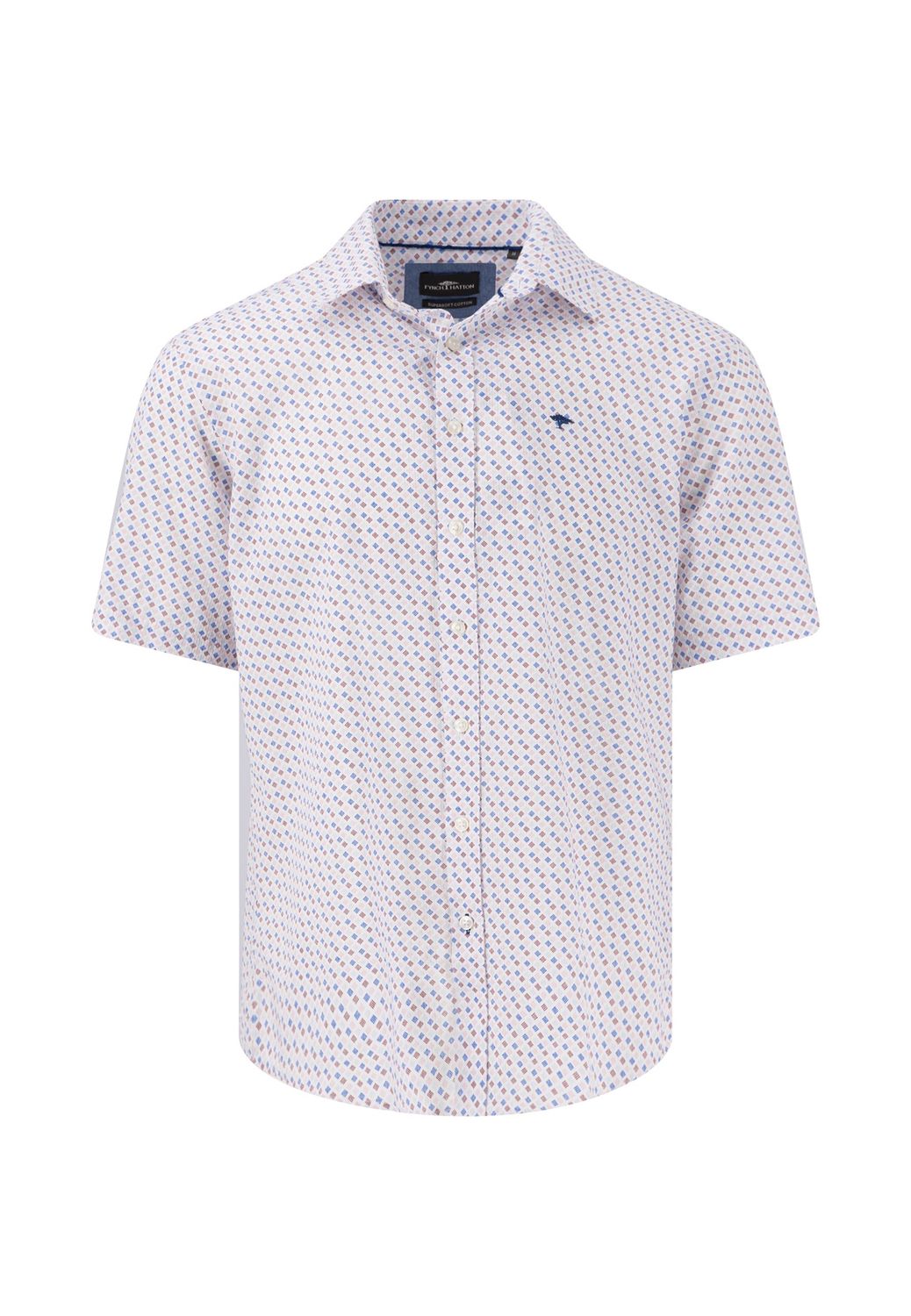 1504 5336 FYNCH HATTON SHIRT COL 461 PRINTS ON STRUCTURE KENT  PEONY