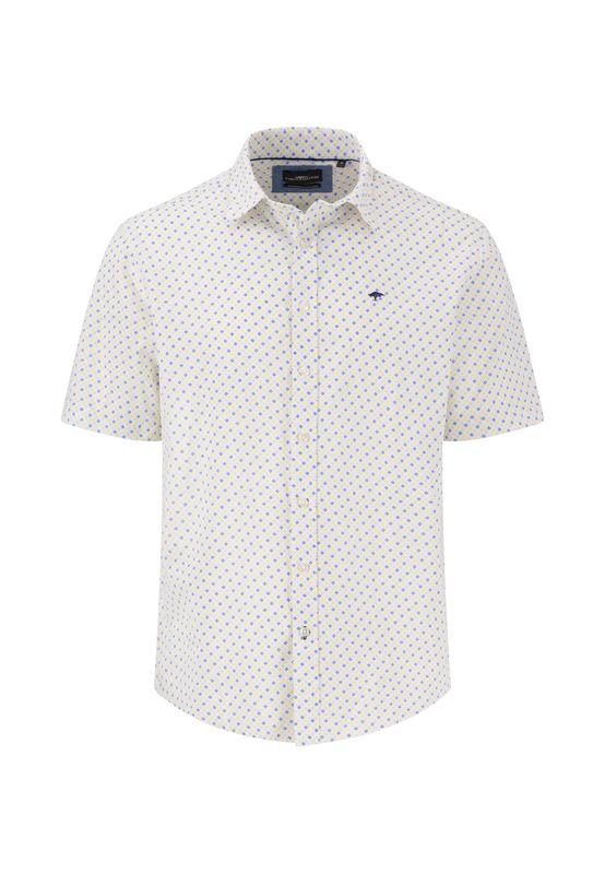 1504 5336 FYNCH HATTON SHIRT COL 112 PRINTS ON STRUCTURE KENT VIVID YELLOW