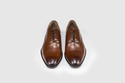 GARCIA 21047 LEATHER OXFORD TOE CAP COGNAC