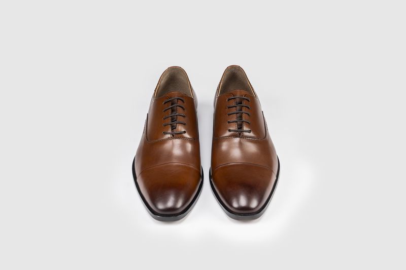 GARCIA 21047 LEATHER OXFORD TOE CAP COGNAC