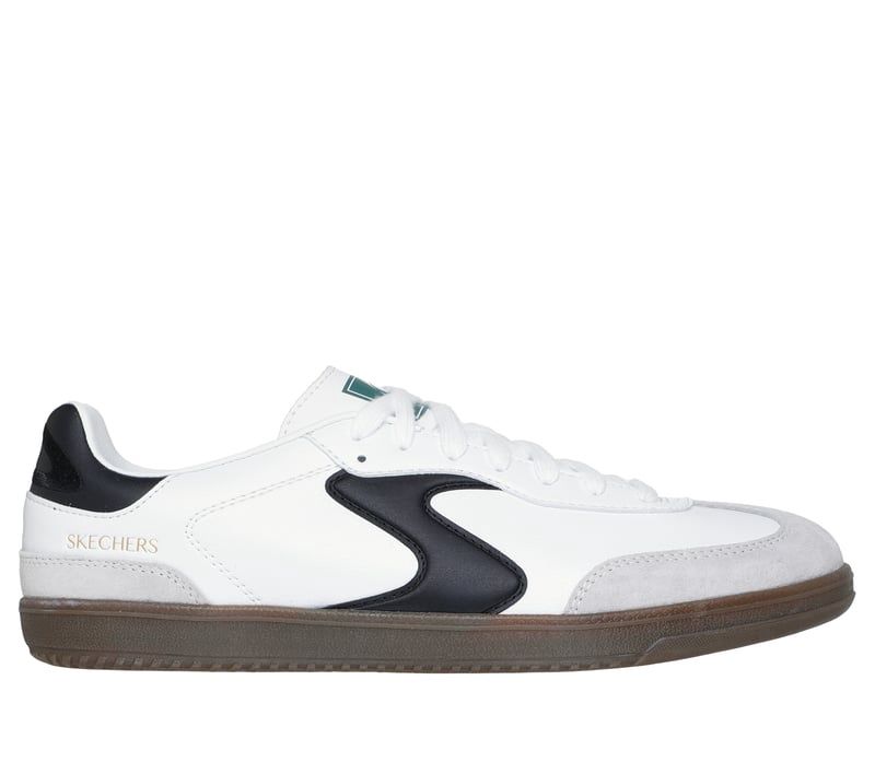 SKECHERS COURT CLASSICS MENS HOTSHOT PYKE WHITE/BLACK 254150