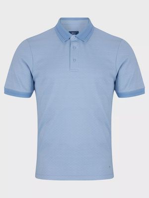 153 55367 SS POLO SHIRT COL 22 LIGHT BLUE