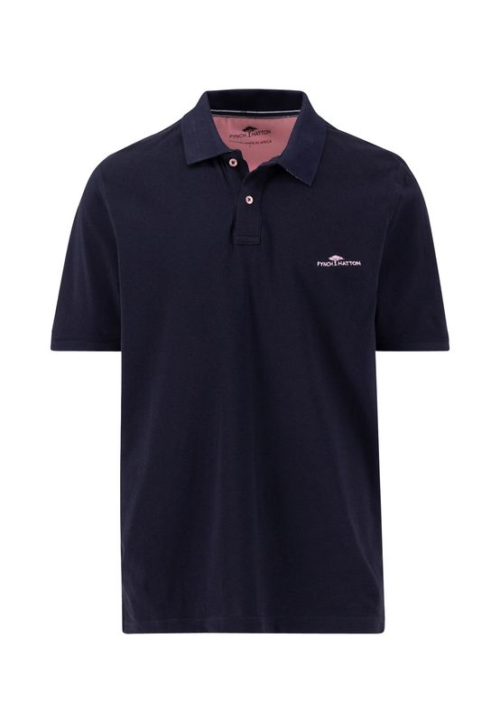 1504 4006 FYNCH HATTON POLO COL  685 CONTRAST NAVY