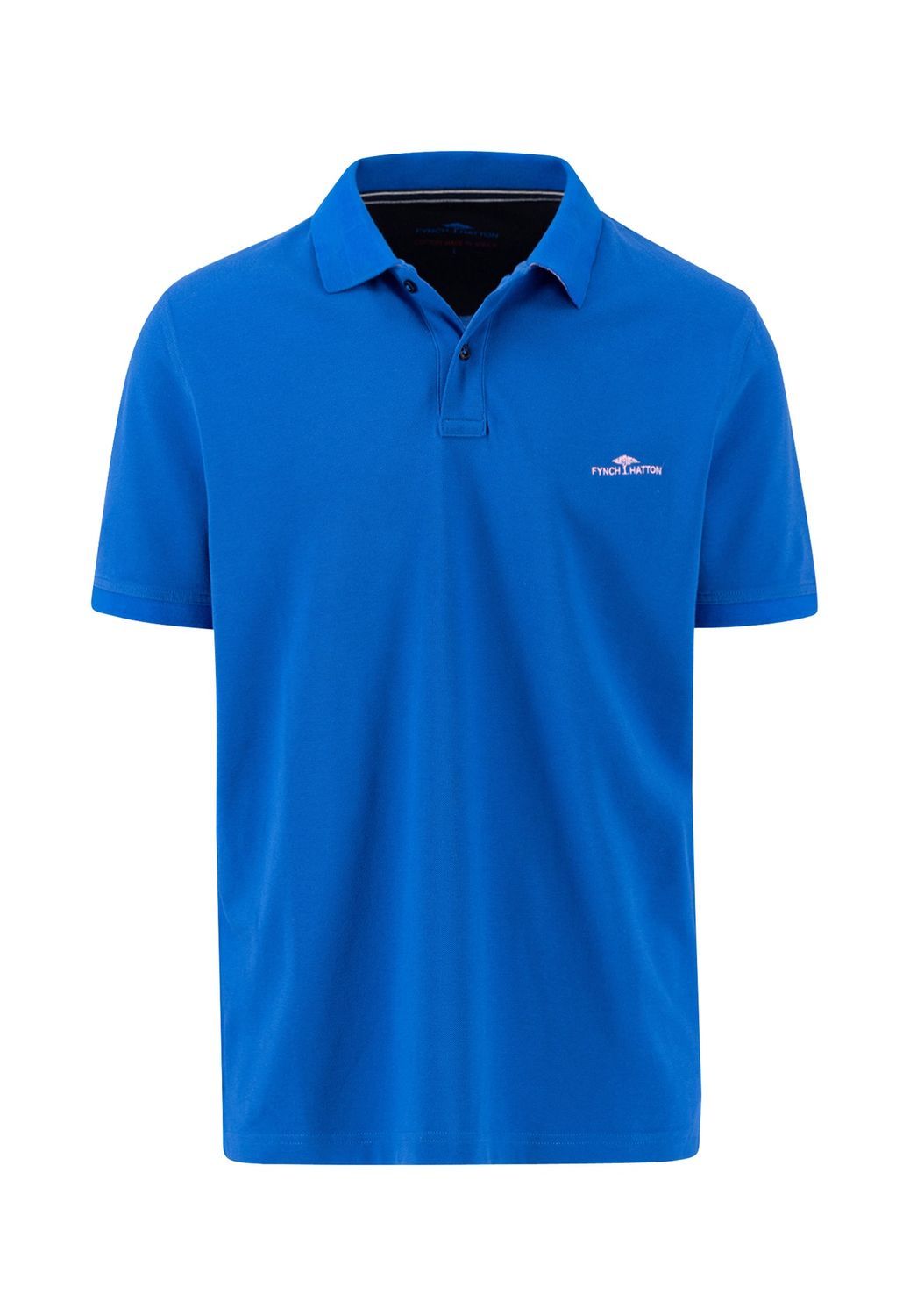 1504 4006 FYNCH HATTON POLO COL  628 CONTRAST STRONG BLUE