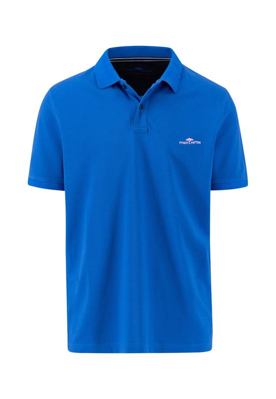 1504 4006 FYNCH HATTON POLO COL  628 CONTRAST STRONG BLUE