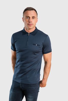 NOTRE DAME ZIP POLO CLASSIC NAVY