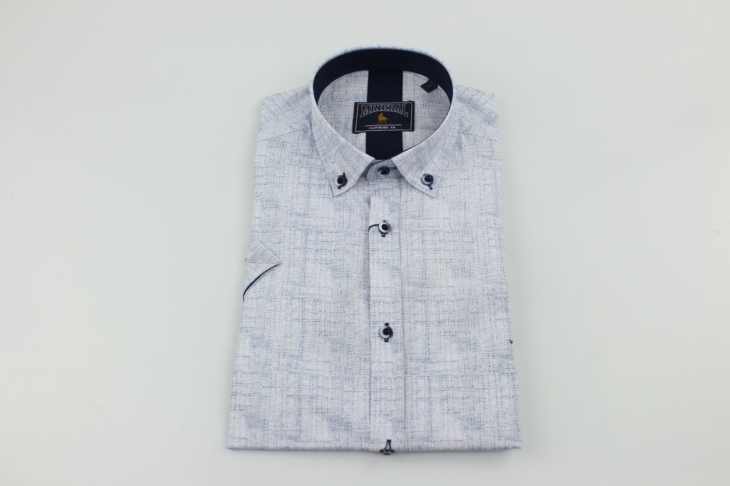 ML273151 SQUAT SS PRINT SHIRT NAVY