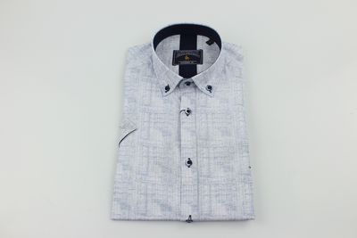ML273151 SQUAT SS PRINT SHIRT NAVY