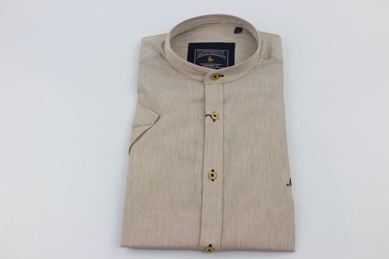 ML273140 OFFICIAL SS LINEN SHIRT STONE