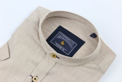 ML273140 OFFICIAL SS LINEN SHIRT STONE
