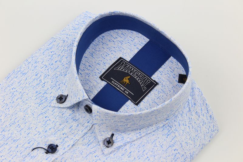 ML273151 SQUAT SS PRINT SHIRT  SKY